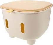 iplusmile Storage Stool with Lid Multi Functional Organizer and Seating for Cute Cartoon Design for Snacks Clothes for Playrooms and Bedrooms