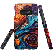For Samsung Galaxy S10e Tough Protective Cover, Swirling Paint
