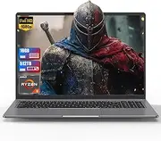 DREAMFYRE Laptop 16 Inch Full HD AMD Ryzen5 7640HS Up to 5GHz 16GB RAM DDR5 512GB SSD Gaming Laptop Keyboard Backlit RGB WiFi 6 Bluetooth 5 Gaming Computer