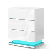 ALFORDSON LED Bedside Table White