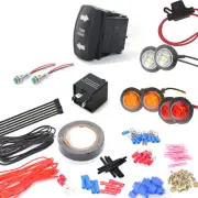 Rocker Switch Turn Signal Street Legal Led Light Kit for SXS ATV UTV 1-1/4 light