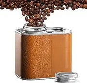 Coffee Beans Storage Container Airtight, Coffee Storage Airtight Canister - Vacuum Insulated Coffee Canister - Valve Vacuum Sealed Odour Fish Multi-Purpose Glass for Kitchens Workplace