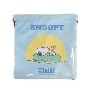 【收納王妃】SNOOPY 史努比 好心情 束口袋 化妝包 收納袋(方便攜帶 分類好用)