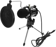 KALLORY 1Set Condenser Microphone for Mic with Tripod Stand Design for Sound Gaming Podcasting and Streaming