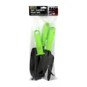 Ozoffer AU 3Pc Garden Hand Tools - Garden Fork Trowel & Rack Lightweight Durable