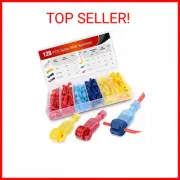 50004R 120 Pcs/60 Pairs Quick Splice Wire Terminals T-Tap Self-stripping w/ Nylo