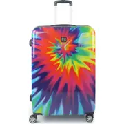 Ful Tie-dye Swirl 28 Inch Expandable Spinner Rolling Luggage Suitcase, ABS Hard Case, Upright in Multi at Nordstrom One Size