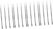 TEHAUX 4sets Nonstick Bread Slicer Blades with Serrated Edge Essential Bread Maker Accessories for Cake Pizza Toast Pies Replacement Cutter Saw Blade 4pcs*4