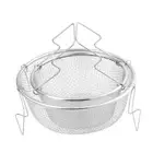 Fine-mesh kitchen sieve with non-slip handles