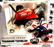Sharper Image Thunder Tumbler Spinning Car Remote Control 360 # Red New /Box