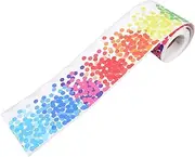 Generic 1 Roll Dots Blackboard Border Stickers Decorative Classroom Borders for Bulletin Board Easy Cut Trim for Party Office and Playroom Decor