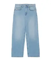 Diesel Kids Oval-D Logo Applied Straight-Leg Jeans 16Y,14Y,12Y light blue