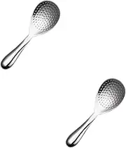 Alipis 2pcs Non-Stick Rice Spoon Paddle Thickened Metal Chinese Spoons Easy to Clean for Restaurant Use