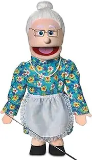 25 Granny Peach Grandmother Full Body Ventriloquist Style Puppet