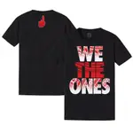 男式黑色 THE USOS WE THE ONES TRIBAL T 恤短袖超大服裝兒童夏季 T 恤