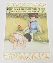 Vintage Mary Engelbreit Greeting Card Fresh Air Sunshine and Good Water Get Well