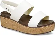 [Crocs] Women's Brooklyn Cork Low Wedge Sandal