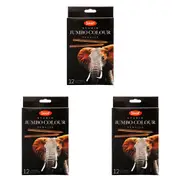 3x 12pc Jasart Studio Jumbo Colour Pencil Set 5.0mm Lead Art Drawing/Sketching