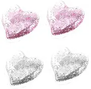 DRESSOOS Eye Cooling Patches Reusable Heart-shaped Gel Eye Pad for Eye Fatigue Dark Circles