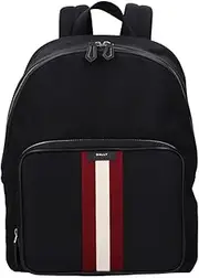[Bally] Barry CODE Men's Backpack, One Size Fits All, Black, Free Size