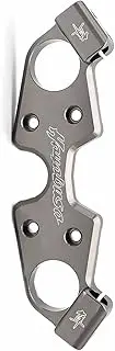 CNC Aluminum Motorcycle Front Lowering Topper ClampTop Triple Tree Upper Clamp for Suzuki GSX1300R Hayabusa GSX 1300R 1999 2000-2009 2010 2011 12 13 14 15 16 17 18 Decorate (Color : Grey)
