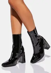 [Koi Footwear] Nami Square Toe Ankle Boots