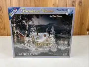 FRIENDS IN WINTER 1000 PIECE JIGSAW PUZZLE by WHITE MOUNTAIN ~ NEW & SEALED!