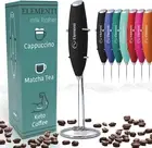 Milk Frother Wand & Matcha Mixer, Mini Electric Whisk for Coffee - Frother for C