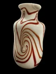 Vintage 1974 Hand Blown Vase Signed By Artist 7”T