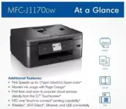 Brother MFC-J1170DW Color Inkjet Multifunction Printer/Copier/Fax/Scanner