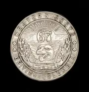 67th Canadian Battalion Western Scots Cap Badge Hallmarked Silver