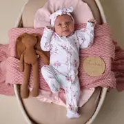 Snuggle Hunny Ballerina Organic Snuggle Sleepsuit Zip Footie with Frill