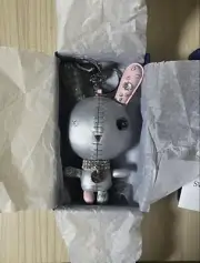 Authentic Swarovski Grey Mathilde Rabbit Bunny Bag Charm Keychain W/ Box