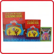 FUN MAGIC COLORING COLOURING BLOW BOOK-PICTURES APPEAR DISAPPEAR-TRICKS-CHILDREN