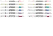 AmazonBasics Erasable Highlighters - Dual Tip, Assorted Colors, 12-Pack