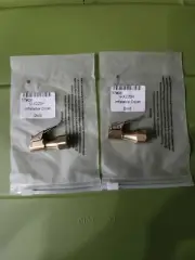 2pcs 1/4" NPT Straight Brass Lock-on Tire Inflator AirChuck Female Chuck W/Clip