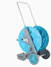 Large Water Pipe Hose Storage Rack, Car Washing Water Pipe Hose Reel Cart with Wheels, Flower Watering Nozzle Hose Holder, Household Pipe Hose Roller