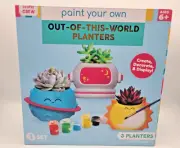 Crafty Crew Paint your own out-of this- World Planters " 3 Planters."