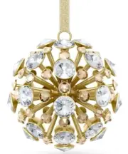 Swarovski Crystal Constella Ball Gold Ornament, Large New Gift 5628031