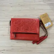 Patricia Nash crossbody Vintage Vegetable Tanned Floret Tooled women's bag