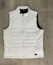 NWT Travis Matthew Quilted Cold Bay Vest Mens Large Microchip Grey L Intel