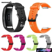 在飛比找Yahoo!奇摩拍賣優惠-《潮酷數碼館》三星 Gear fit2 Pro 條紋矽膠帶