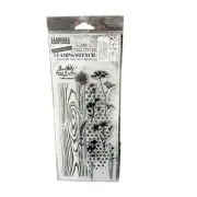 Tim Holtz Stampers Anonymous Cling Stamp Stencil Set Floral Trees THMM159 New