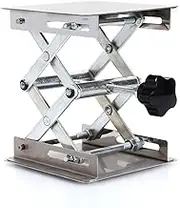 100X100mm Lab Jack Stand- Lab Scissors Jack Platform Lab Lift Stand Table for Physical, Chemical, Biological Experiments Lift The Object or Instrument
