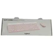 Logitech MK470 Slim Wireless Keyboard & Mouse Combo Rose Quiet Typing