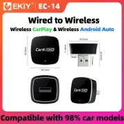 Wireless Carplay Android Auto Adapter USB Car Dongle Connect Box 2 in 1smart Box