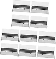 ABOOFAN 10Pcs Clear Audio Tape Storage Case Edge Cassette Organizer Voice Recording Tape Holder Versatile Cassette Tape Portfolio for Efficient Organization and Protection