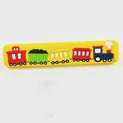 1PCS Kitchen Decorative Knobs Children Room Furniture Handle Car/Train Drawer Pulls/Dresser for Kids and Nursery Rooms - (Color: Train Yellow 128mm)