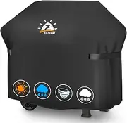 [Zettum] BBQ Cover 152 CM - 7107 Grill Barbecue Cover for Weber Genesis 300 Series Heavy Duty & Waterproof, PU Coating Cover for Weber, Dyna-glo, Nexgrill (Not Fit Genesis E325)