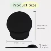 Wrist Rest Support with Non-Slip PU Base Silicone Filler Ergonomic St Mouse Pad